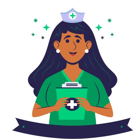 Illustration of a nurse